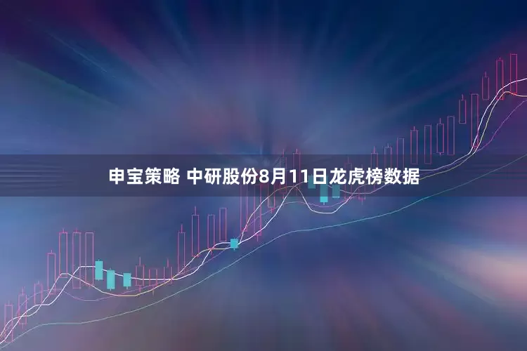 申宝策略 中研股份8月11日龙虎榜数据