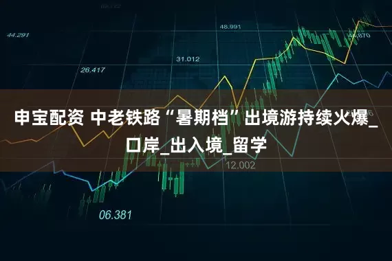 申宝配资 中老铁路“暑期档”出境游持续火爆_口岸_出入境_留学