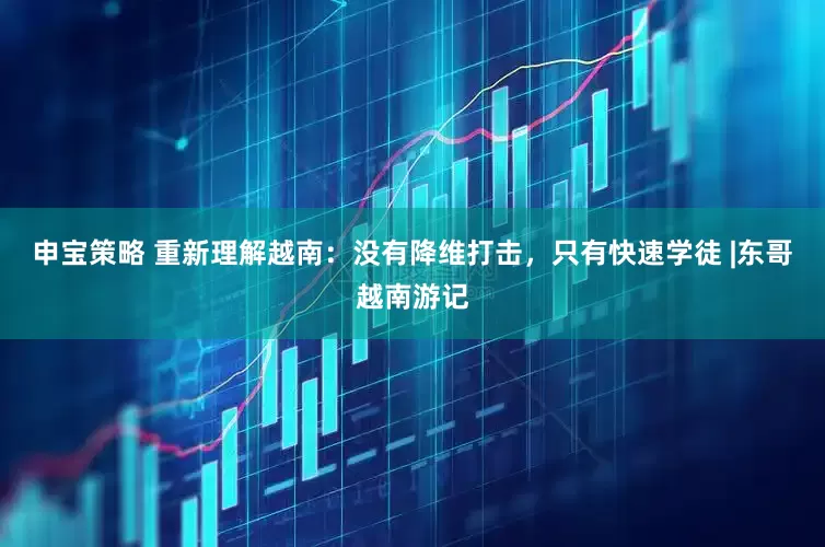 申宝策略 重新理解越南：没有降维打击，只有快速学徒 |东哥越南游记