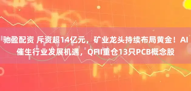 驰盈配资 斥资超14亿元，矿业龙头持续布局黄金！AI催生行业发展机遇，QFII重仓13只PCB概念股